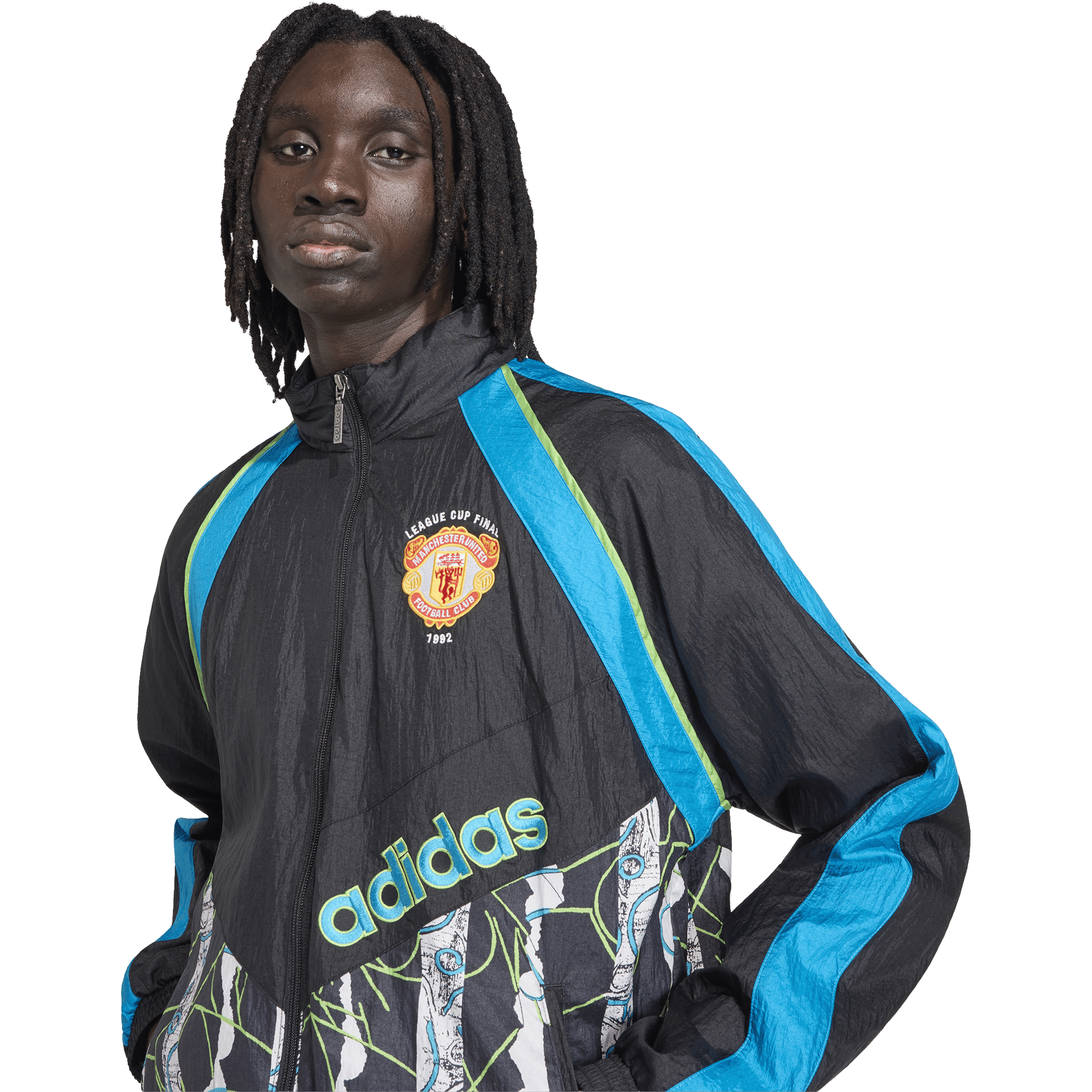 Adidas Unisex Manchester United 90 Woven Jacket Black | Sports